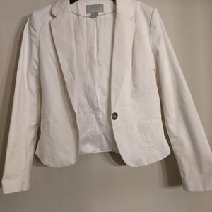 H&M white blazer